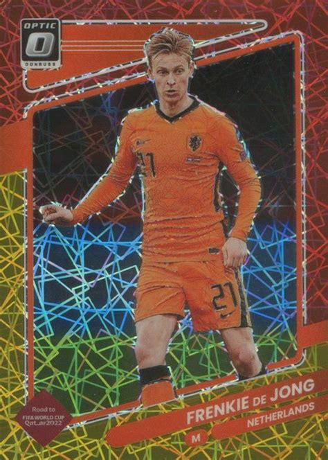 Frenkie De Jong 2021 Donruss 93 Optic Red Gold Velocity 8 Price