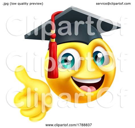 Education School College Graduate Emoji Emoticon By Atstockillustration