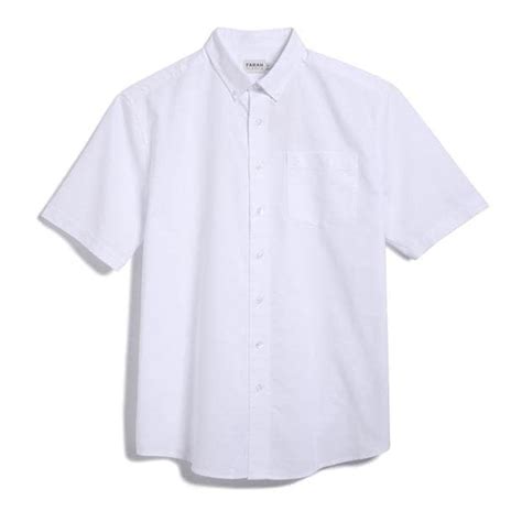 Farah Farah Drayton Short Sleeve Shirt Oxford Shirt Long Sleeve