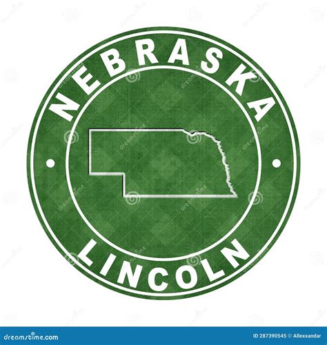 Map Of Nebraska Football Field Stock Illustration Illustration Of