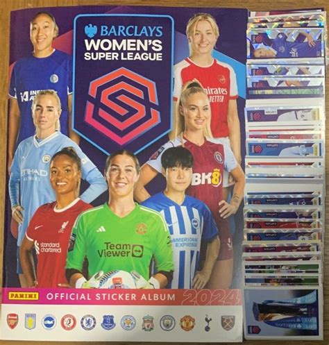 PANINI WOMENS SUPER LEAGUE 2023 24 FULL Complete 349 STICKER Set