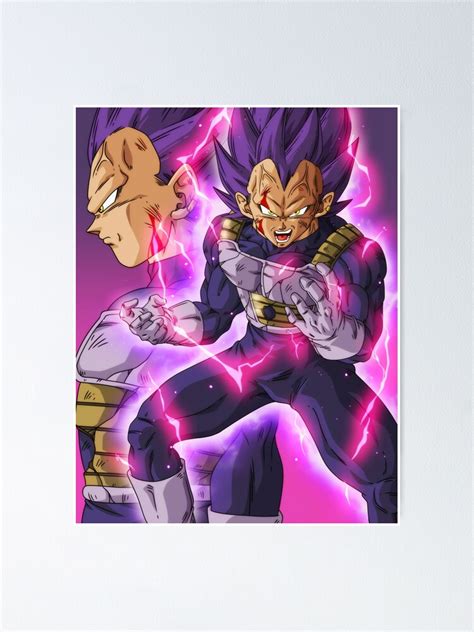 Ultra Ego Vegeta God Of Destruction Transformation Poster By