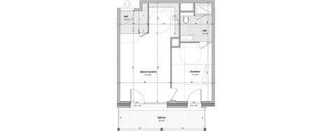 Plan Appartement T2 De 41 20 M² Neuf Résidence « Novo à Ferney Voltaire