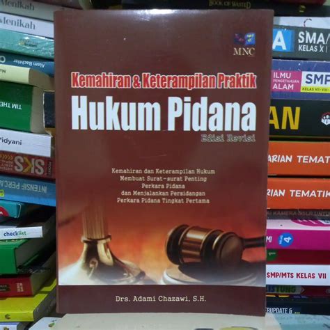 Jual Buku Kemahiran Keterampilan Praktik Hukum Pidana Edisi Revisi