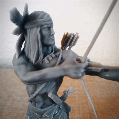 3D Printable Elite Native American Archer By Rudolf Arendt