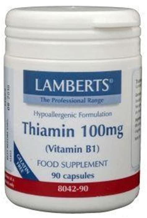 Lamberts Thiamin 100 Mg Vitamin B1 90 Capsules