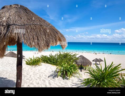 Mexico Riviera Maya In Cancun Playa Delfines Dolphin Beach Nicknamed