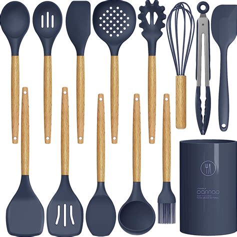 Amazon Silicone Cooking Utensils Set 446F Heat Resistant