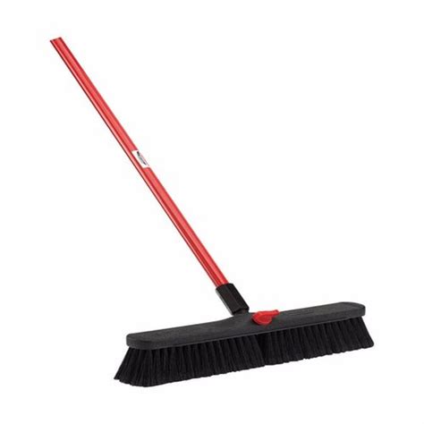 Libman 800 Xcp4 Smooth Surface Push Broom High Power Polymer Fiber 18 Blackred Pack Of 4