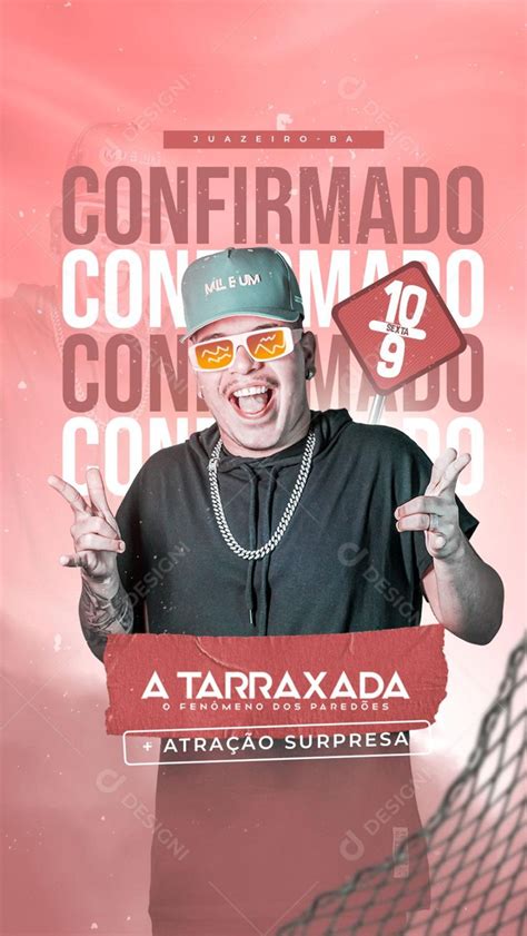 Flyer Story Show Evento Confirmado Artista Social Media Psd Edit Vel