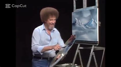 Calming Asmr Bob Ross Mountain Painting Youtube