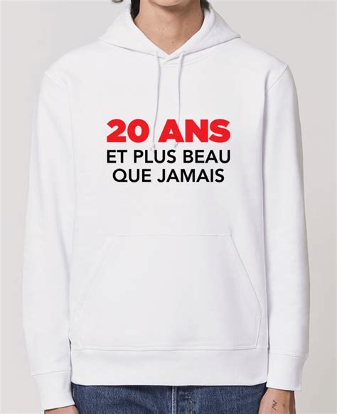 Sweat Shirt Capuche Essentiel Unisexe Drummer 20 Ans Et Plus Beau Que