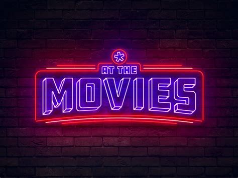 At The Movies Logo Movie Logo Design Movies Neon