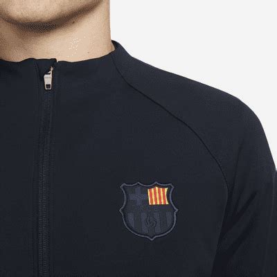 Barcelona Academy Pro Anthem Men S Nike Dri FIT Football Full Zip