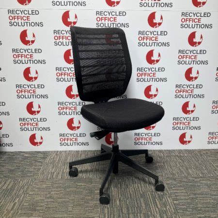 Senator Black Operator Chair Without Arms Recycled Office