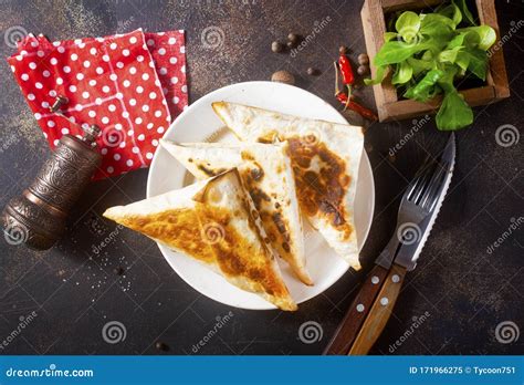 Fried Flatbread Stock Image Image Of Gourmet Arrangement