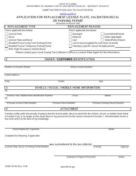 Form Hsmv83146 Fill Out Sign Online And Download Fillable Pdf Florida Templateroller