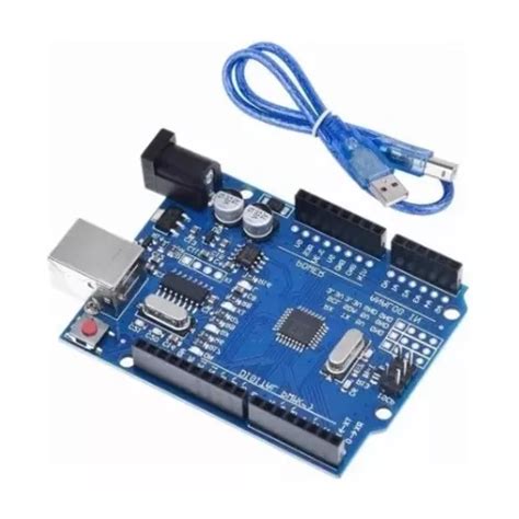 Arduino Uno R3 Atmega328p Con Driver Ch340g Cable Usb Cuotas Sin