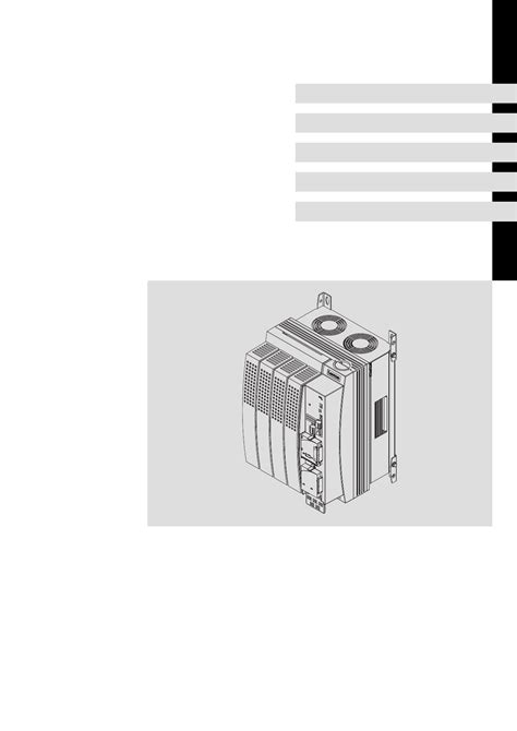 Lenze E82ev 8200 User Manual