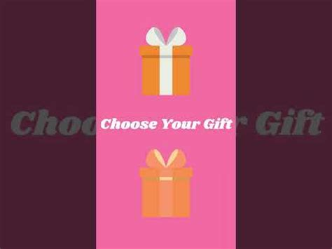 Choose Your Gift Challenge YouTube