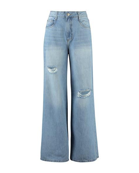 Riachuelo Cal A Jeans Feminina Wide Leg Denim Claro Pool By Riachuelo