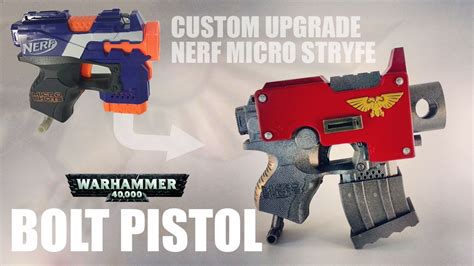 How To Make Warhammer Bolt Pistol From A Micro Shots Stryfe Nerf Gun