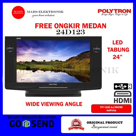 Jual TV POLYTRON LED MODEL TABUNG 24D123 24 INCHI 24 D 123 TV LED