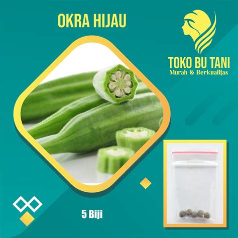 Jual Benih Okra Hijau Greennie Bibit Okra Hijau Greennie Benih Sayur