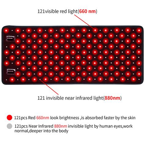 Dgyao Nm Red Light And Nm Near Infrared Light Therapy Pad