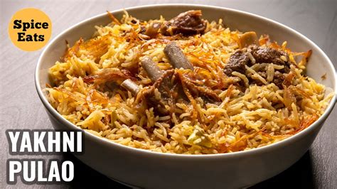 MUTTON PULAO IN PRESSURE COOKER YAKHNI PULAO SIMPLE MUTTON PULAO