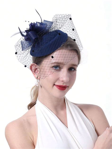 Pc Fascinators Pillbox Hats For Women Tea Party Hat And Short Lace