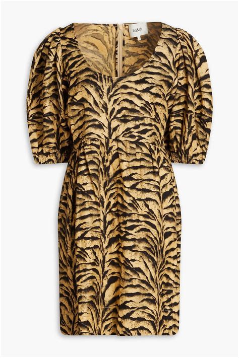 BA SH Zola Tiger Print Woven Mini Dress THE OUTNET