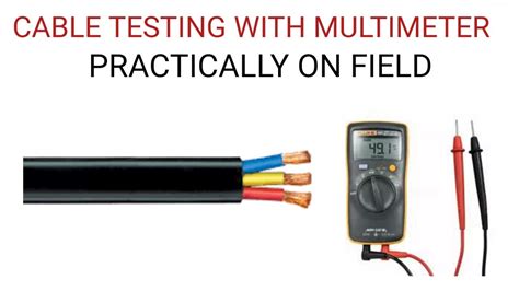 How To Test Cable With Digital Multimeter Youtube