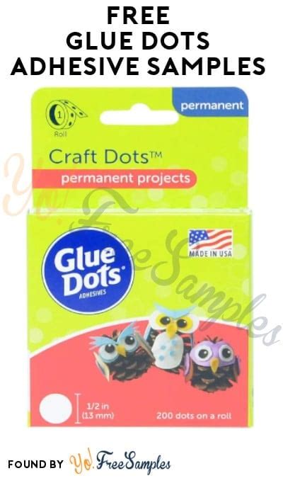 FREE Glue Dots Adhesive Samples