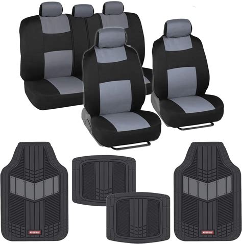 Amazon BDK Two Tone PolyPro Car Seat Covers Full Set With Motor