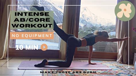 Mont Blanc 10 Minute Intense At Home Core Ab Workout No Equipment