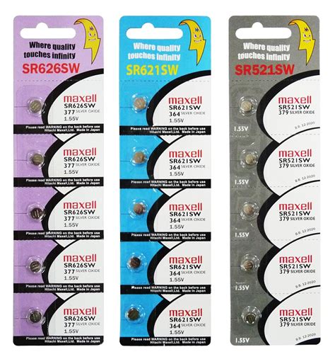 Maxell Button Cell Batteries Watch Battery Silver Oxide