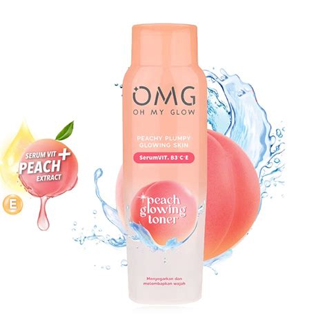 Jual OMG Oh My Glow Peach Glowing Toner 100ml HBHoz