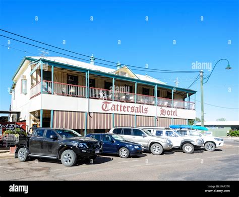 Old Tattersalls Hotel In The Small Rural Town Of Winton Queensland