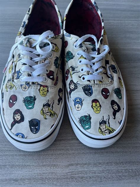 Vans X Marvel Avengers Comic Heads Sneaker Shoes Unis Gem