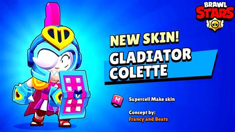 New Skin Gladiator Colette Brawl Stars YouTube