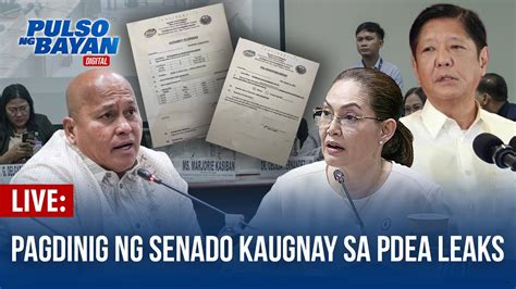 Live Senate Hearing Ikaapat Na Pagdinig Ng Senado Sa Umanoy Pdea