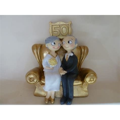 Figura Tarta 50 Aniversario Bodas De Oro