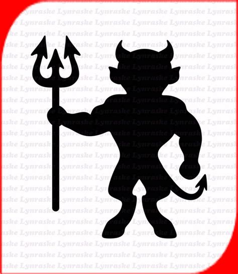 Devil Silhouette Svg Svg Dxf Cricut Silhouette Cut File Etsy