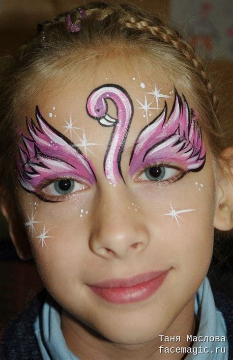 Фламинго : пример аквагрима : Таня Маслова | Face painting easy, Girl ...