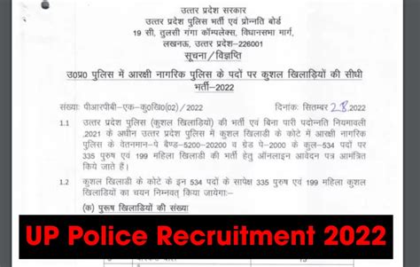 Up Police Recruitment Know To Apply Eligibility Criteria Check