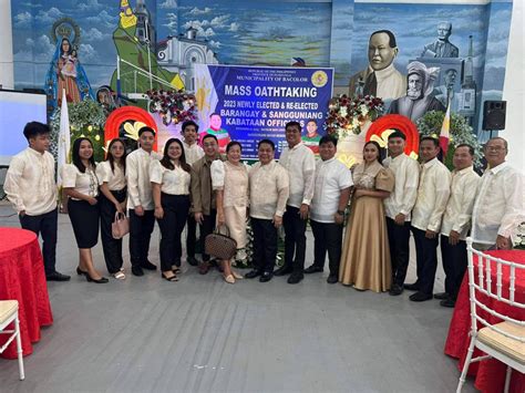 Mass Oath Taking For The 2023 Newly And Re Elected Barangay And Sangguniang Kabataan Officials