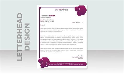 Corporate Modern Letterhead Design Template Creative Modern Letter