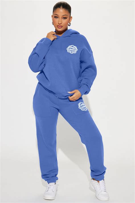 Limited Edition Sweatpant Set Blue Fashion Nova Matching Sets Fashion Nova