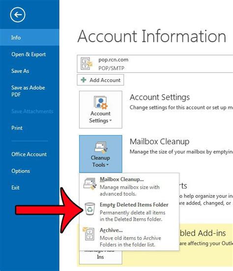 How To Empty The Deleted Items Folder In Outlook 2013 Solve Your Tech